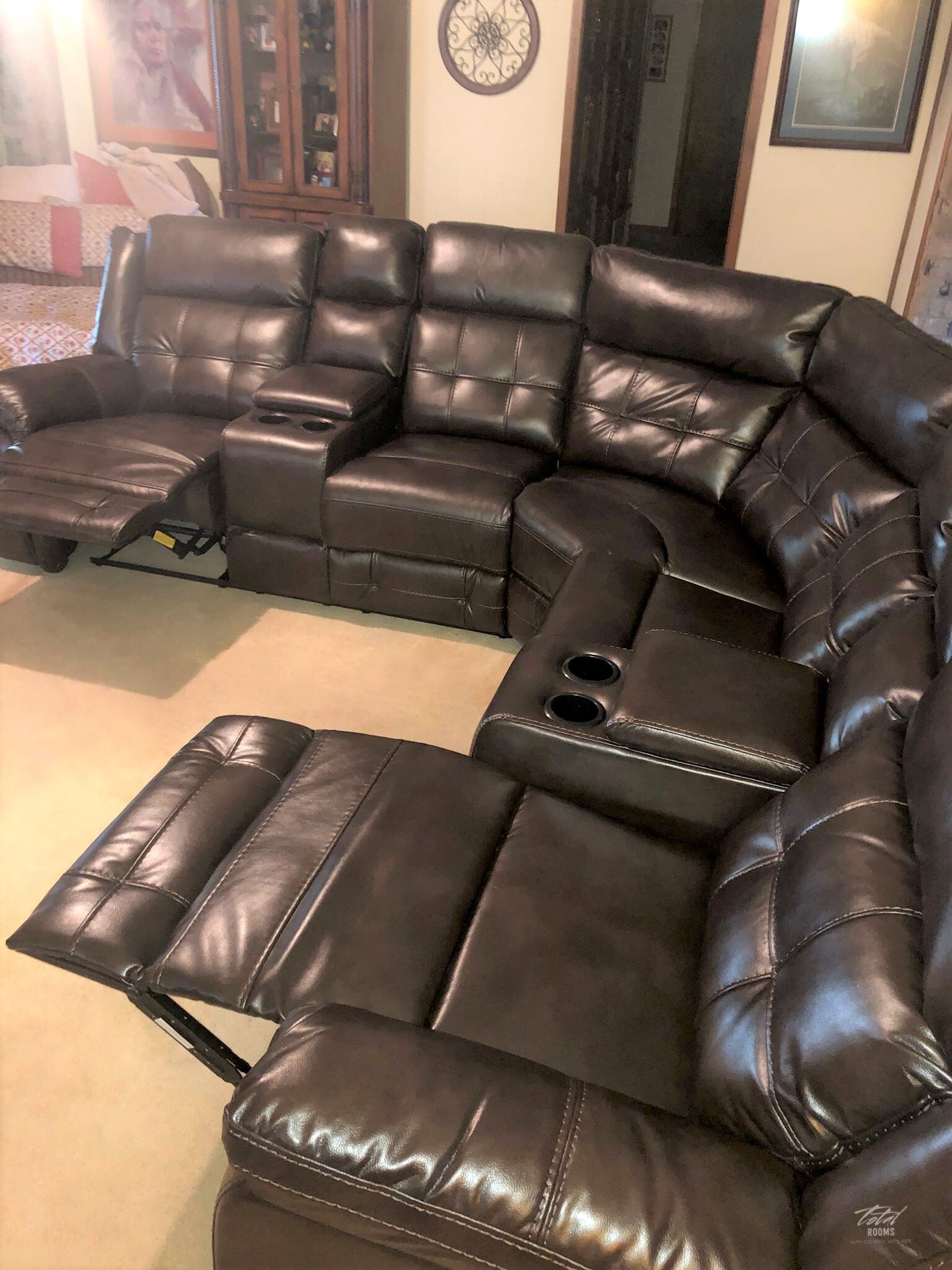 Jacob2 Espresso - Reclining Sectional **NEW ARRIVAL**