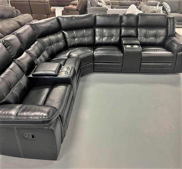 Jacob2 Black - Reclining Sectional **NEW ARRIVAL**