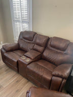 Galveston Brown - 3PC OVERSIZED Reclining Set