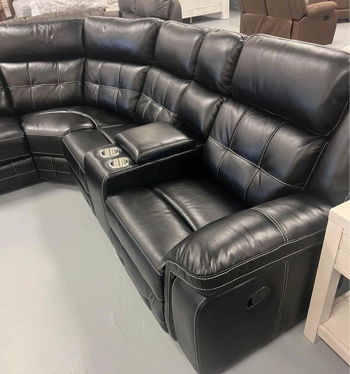 Jacob2 Black - Reclining Sectional **NEW ARRIVAL**