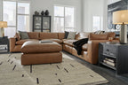 Ashley 309-01 - 5PC Genuine Leather Sectional Set
