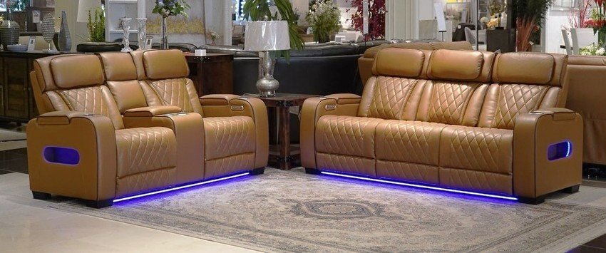 DUBAI 3PC Brown Power Reclining Set