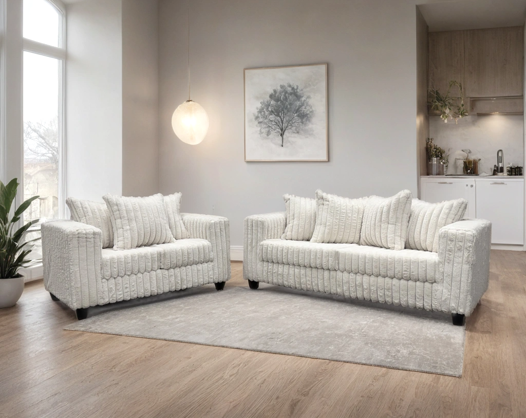 510 Cream - Sofa & Loveseat Set **NEW ARRIVAL**