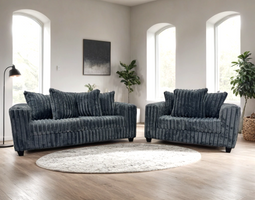 510 Charcoal - Sofa & Loveseat Set