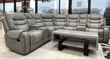 Two-tone Grey Reclining Sectional