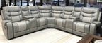 Two-tone Grey Reclining Sectional