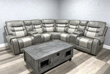 Two-tone Grey Reclining Sectional
