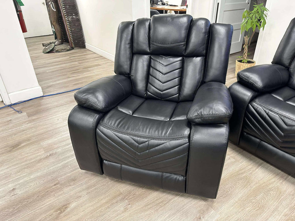 Ace Black - 3PC Reclining Set ETA 4/8