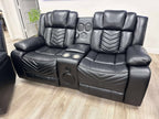 Ace Black - 3PC Reclining Set ETA 4/8