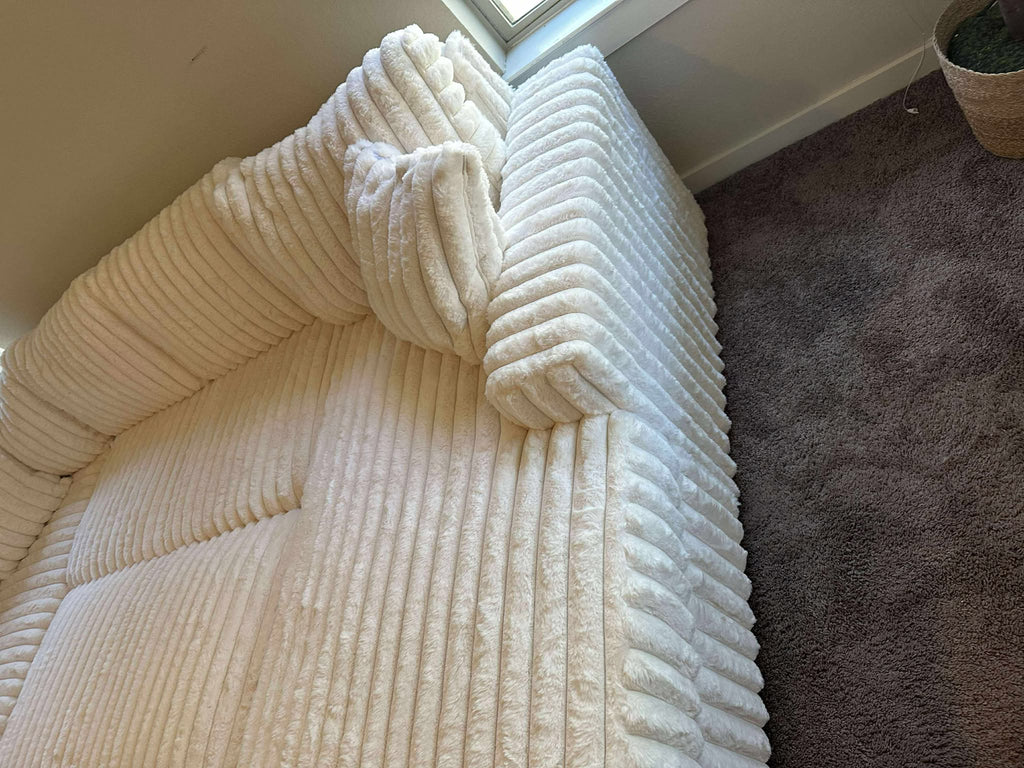 Forever Beige Sectional With Pull-Out Bed