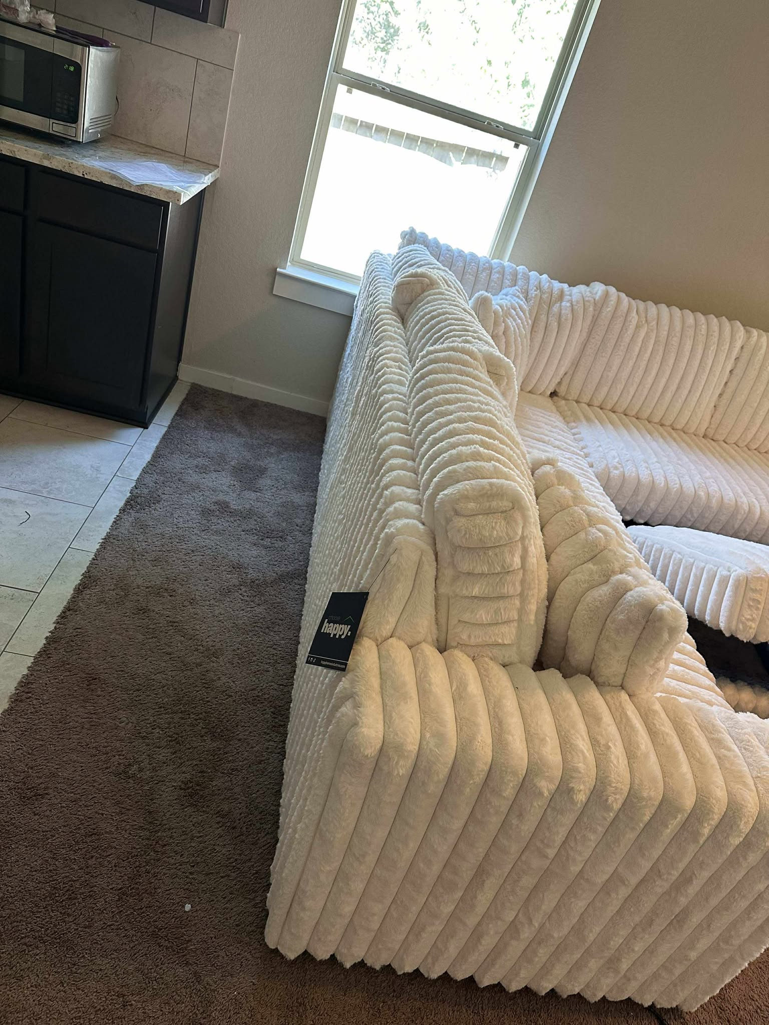 Forever Beige Sectional With Pull-Out Bed