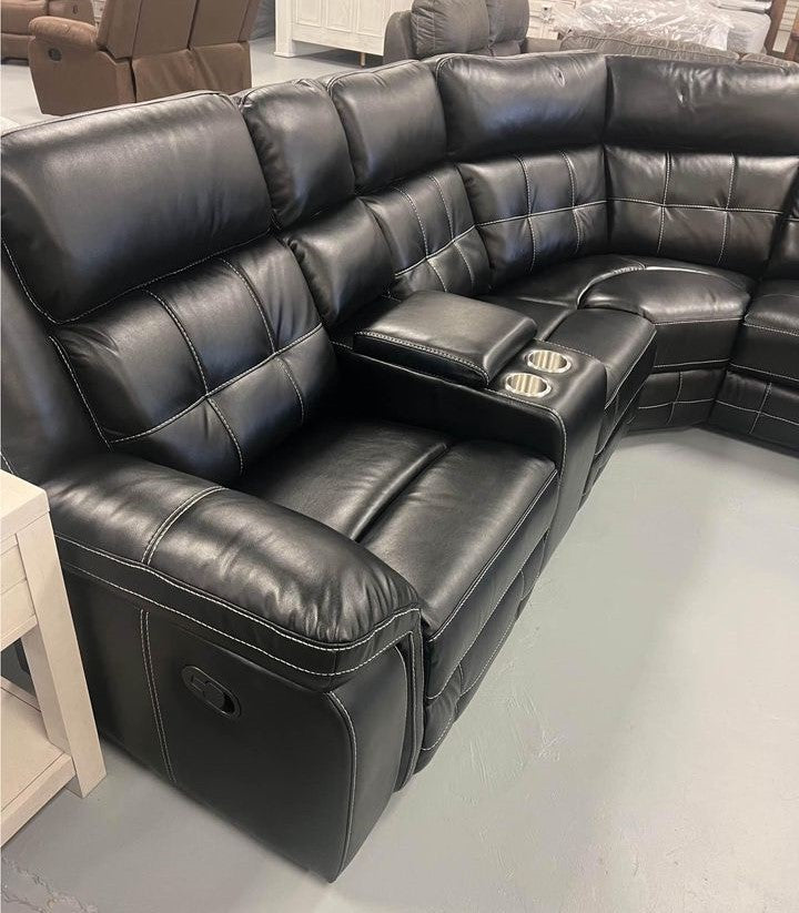 Jacob2 Black - Reclining Sectional **NEW ARRIVAL**
