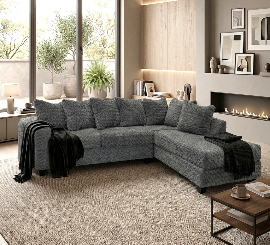 610 Sectional (Charcoal) **NEW ARRIVAL**
