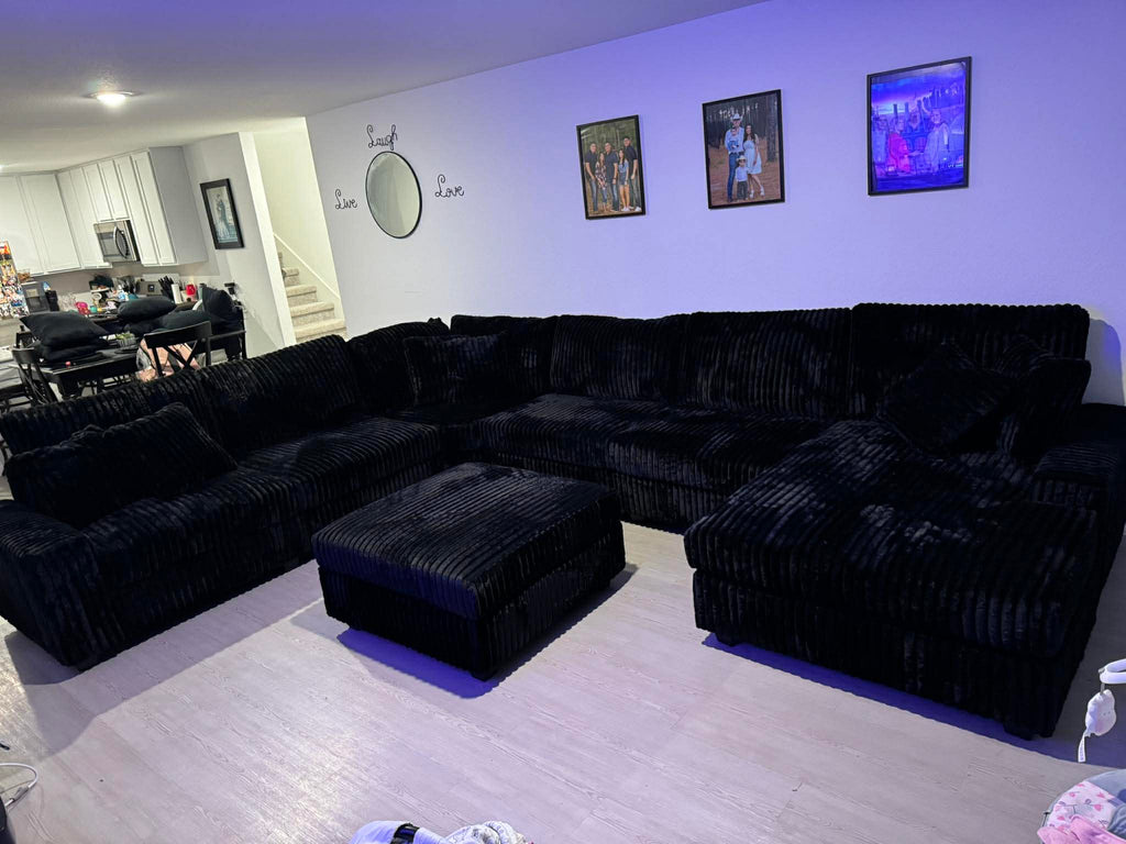 Bazooka Black 7PC Sectional **NEW ARRIVAL**