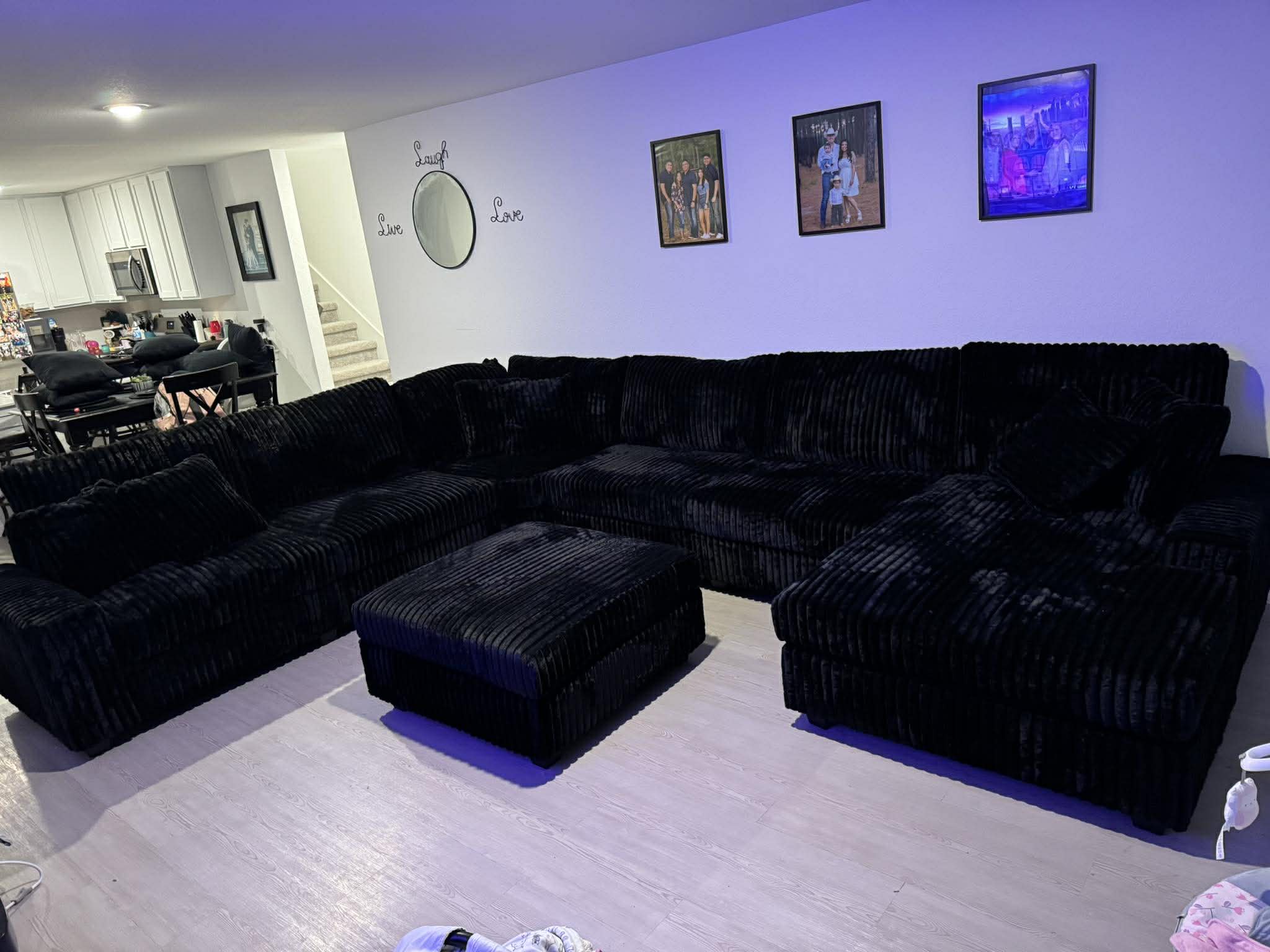Bazooka Black 7PC Sectional **NEW ARRIVAL**