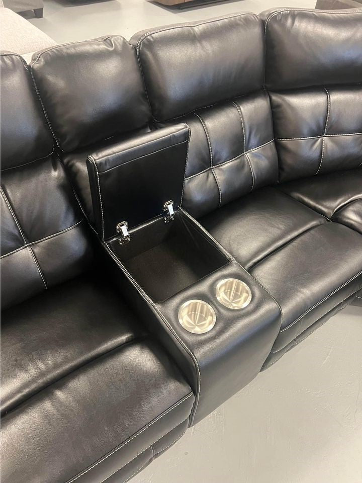 Jacob2 Black - Reclining Sectional **NEW ARRIVAL**