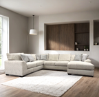 8600 Oversized Sectional (Cream) **NEW ARRVIAL**