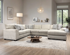 8600 Oversized Sectional (Cream) **NEW ARRVIAL**