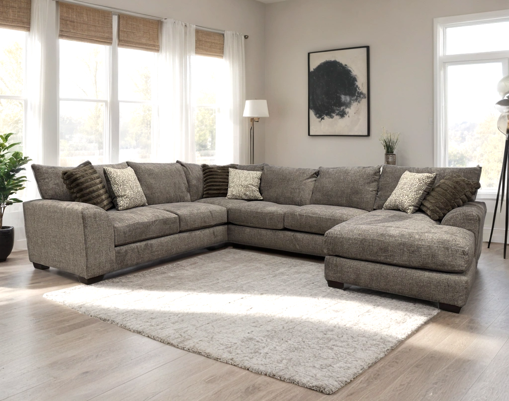 8600 Oversized Sectional (Taupe) **NEW ARRVIAL**