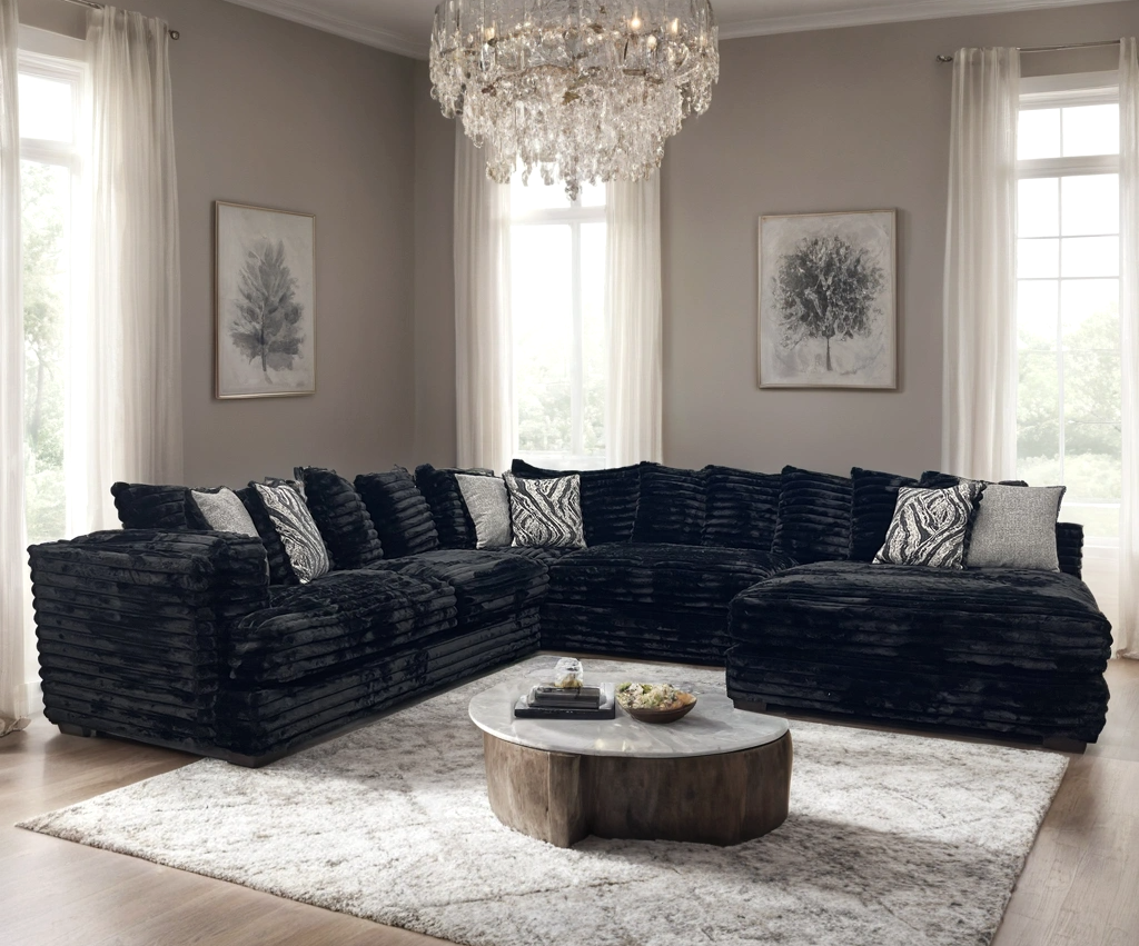 880 Black - Oversized Sectional **NEW ARRIVAL**