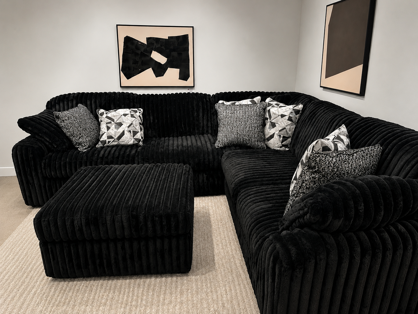 Ashley Midnight-Madness 3PC L Shape Sectional
