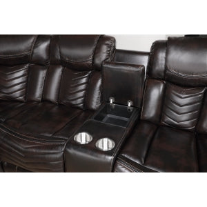 9508DB*SCPW 3-Piece Power Reclining Sectional with Consoles, Speakers, Subwoofer and LED Lighting