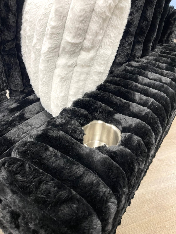 9600 Black - Oversized Sectional