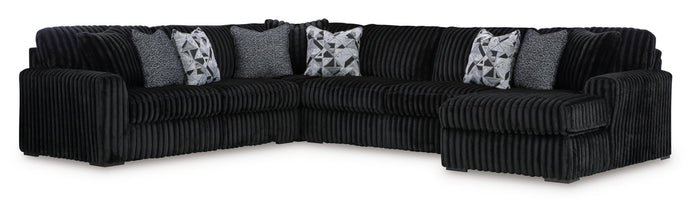 Ashley Midnight-Madness 4PC Oversized Sectional