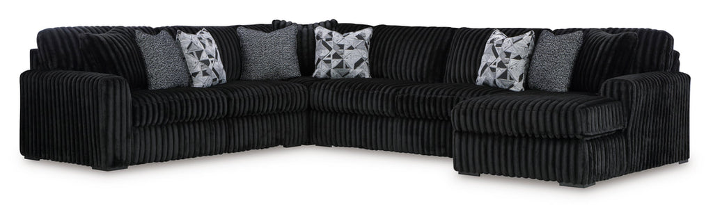 Ashley Midnight-Madness 4PC Oversized Sectional