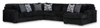 Ashley Midnight-Madness 4PC Oversized Sectional