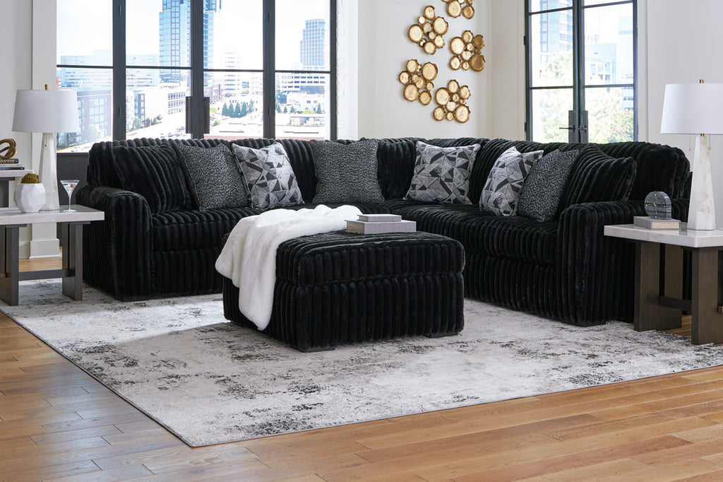 Ashley Midnight-Madness 3PC L Shape Sectional