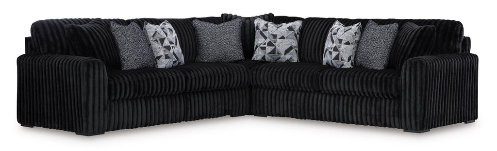 Ashley Midnight-Madness 3PC L Shape Sectional
