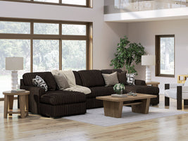 Ashley Midnight-Madness 3PC Double Chaise Sectional