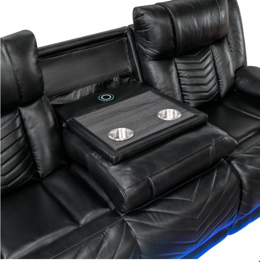 8457BLK Seating-Huron Collection (Pieces Sold Separately)