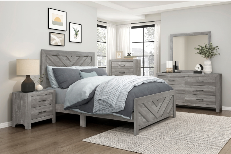1534NPGY Bedroom-Corbin Collection
