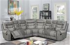 Two-tone Grey Reclining Sectional