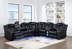 SH8895BLK*SC 3-PIECE RECLINING SECTIONAL