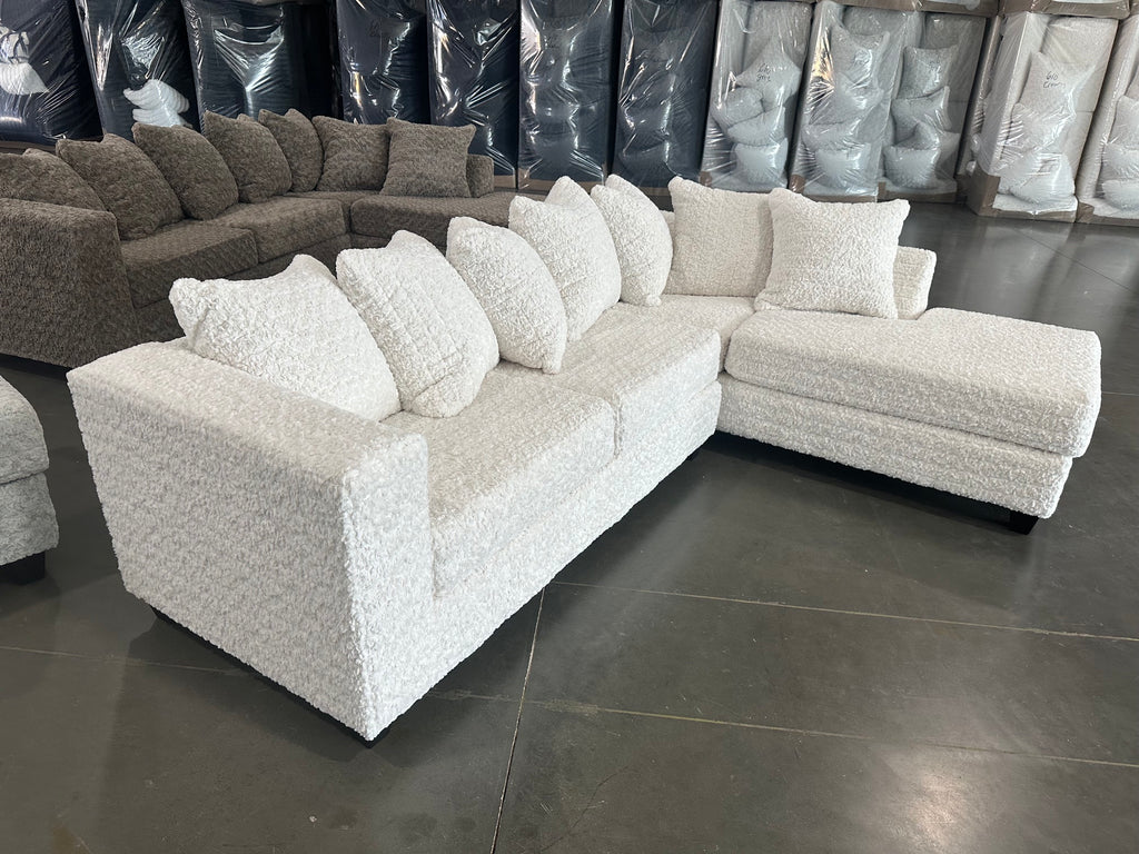 610 Sectional (Cream) **NEW ARRIVAL**
