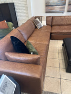 Ashley Emilia 309-01 - 5PC Genuine Leather Sectional Set