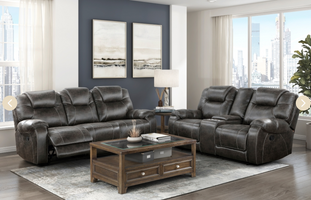 8560PM Seating-Gainesville Collection Sofa & Loveseat with Optional Reclining Chair