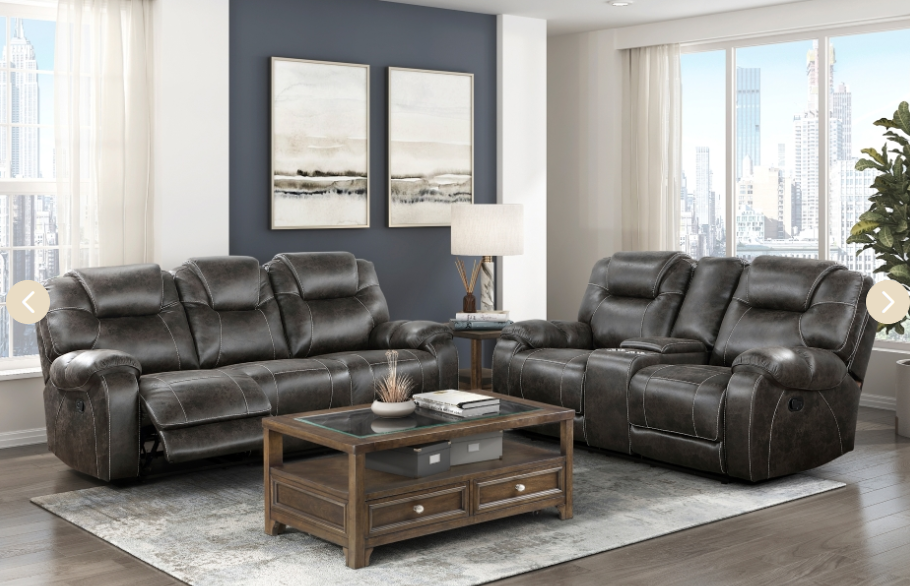 8560PM Seating-Gainesville Collection Sofa & Loveseat with Optional Reclining Chair