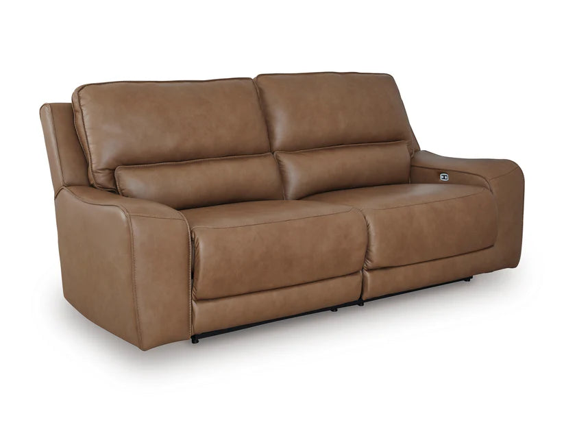 Ashley DeepWakes Caramel Power Reclining Sofa Set (Pieces Sold Separately)
