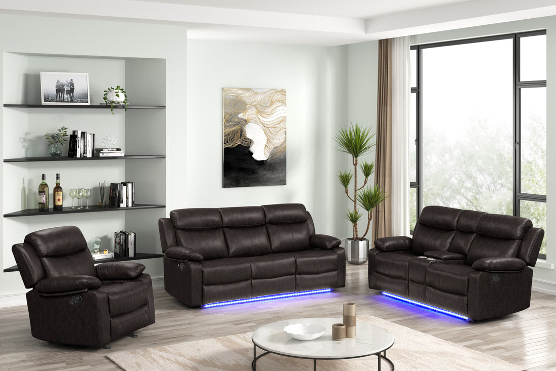 Aiden Brown- 3PC Reclining Set **NEW ARRIVAL**