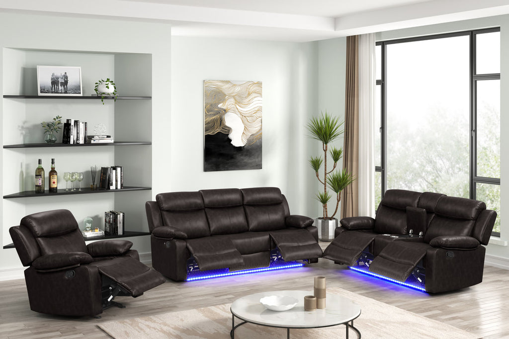 Aiden Brown- 3PC Reclining Set **NEW ARRIVAL**