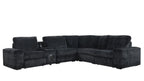 Amelia Black Power Reclining Sectional (w/ Bluetooth Speakers) **NEW ARRIVAL**