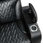 Barcelona Black Power Reclining Sectional (Power Headrests)