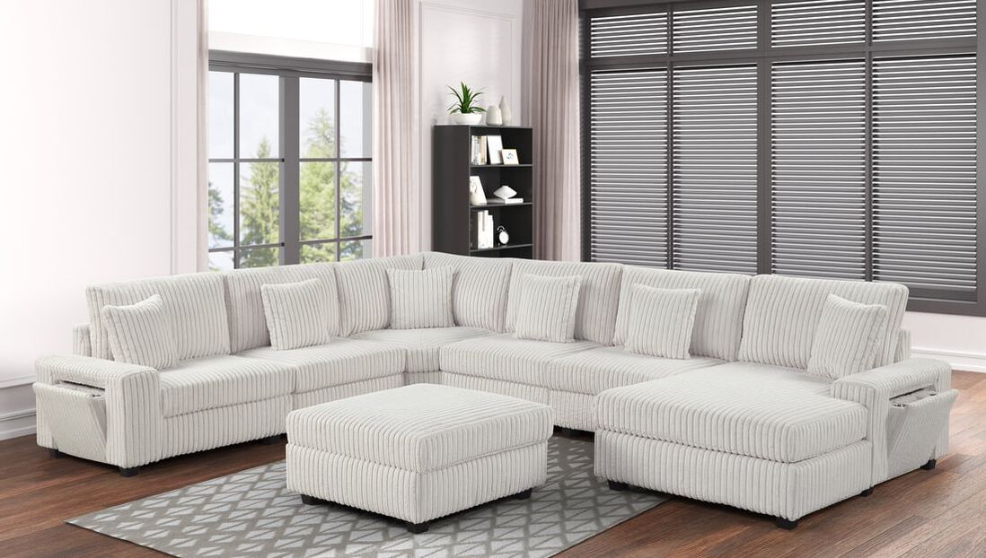 Bazooka Beige 7PC Sectional **NEW ARRIVAL**