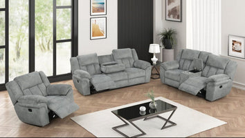 Dallas Gray - 3PC Reclining Set **NEW ARRIVAL**