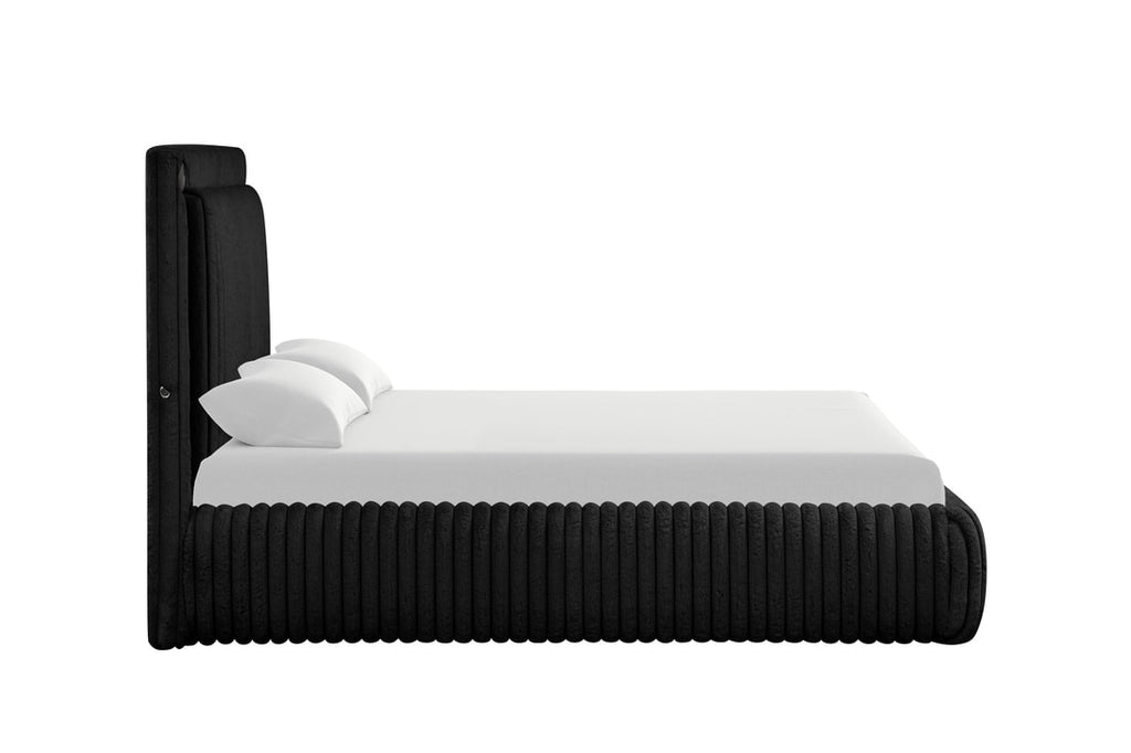 Diana Black Platform Bed - Queen, King **NEW ARRIVAL**