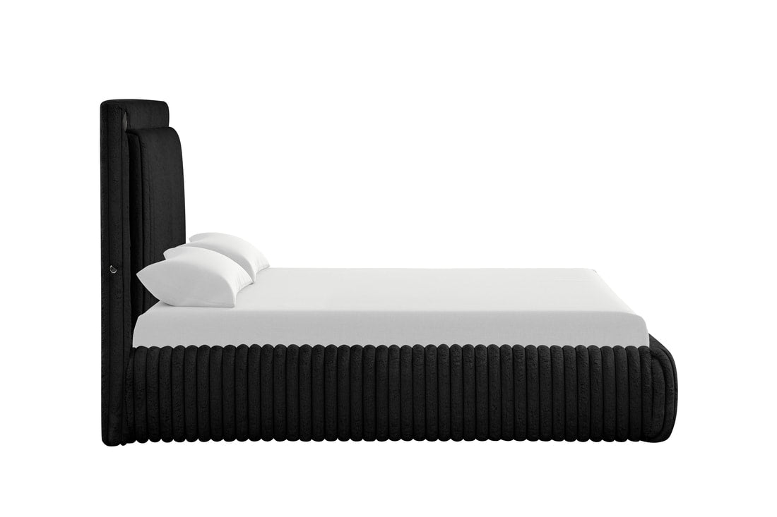 Diana Black Platform Bed - Queen, King **NEW ARRIVAL**